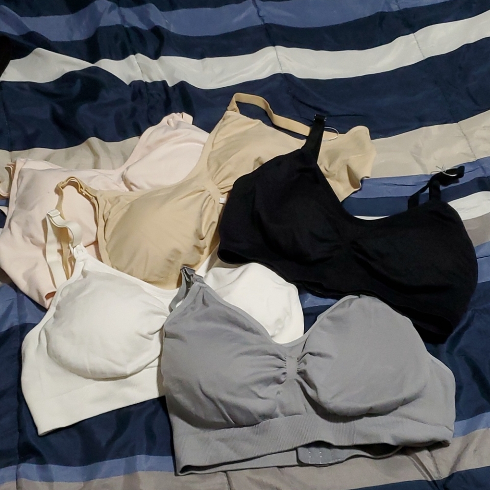 Nursing bras all 5